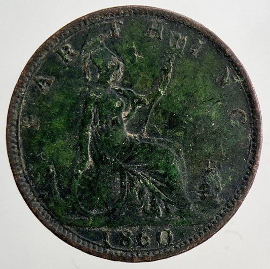 1860 Victoria Farthing Coin | Fine Collectable Grade | a8317