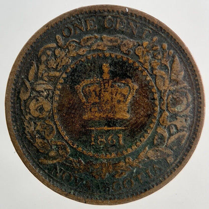 1861 Canada Nova Scotia 1 Cent Coin | Collectable Grade