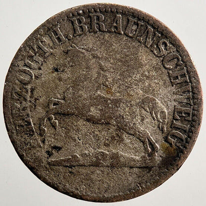 1860 Germany 1/2 Half Groschen Silver Coin | Collectable Grade | a3765