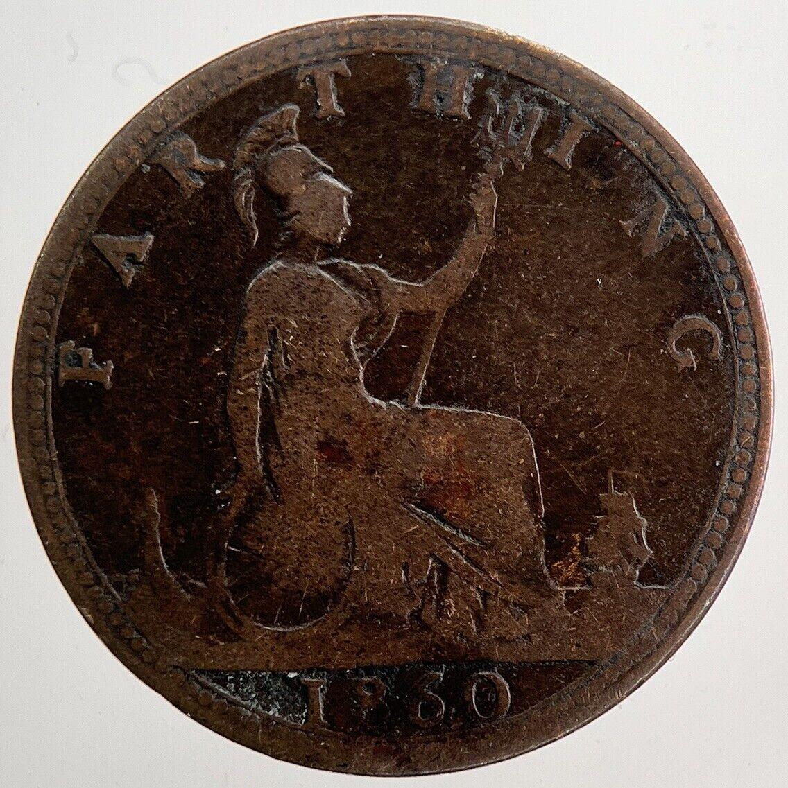 1860 Victoria Farthing Coin | Collectable Grade | a5826