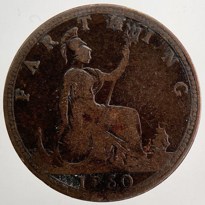1860 Victoria Farthing Coin | Collectable Grade | a5826