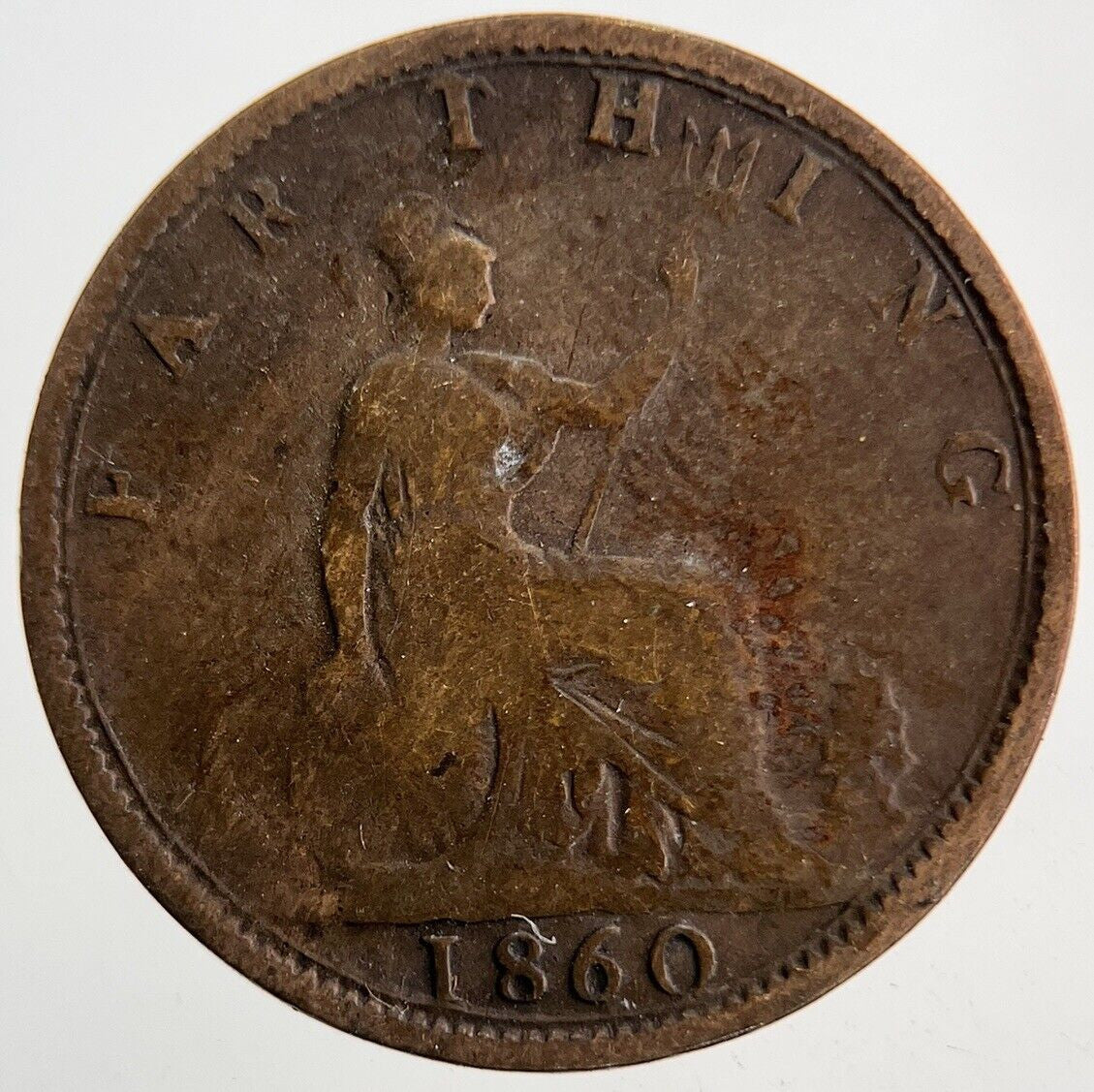1860 Victoria Farthing Coin | Collectable Grade