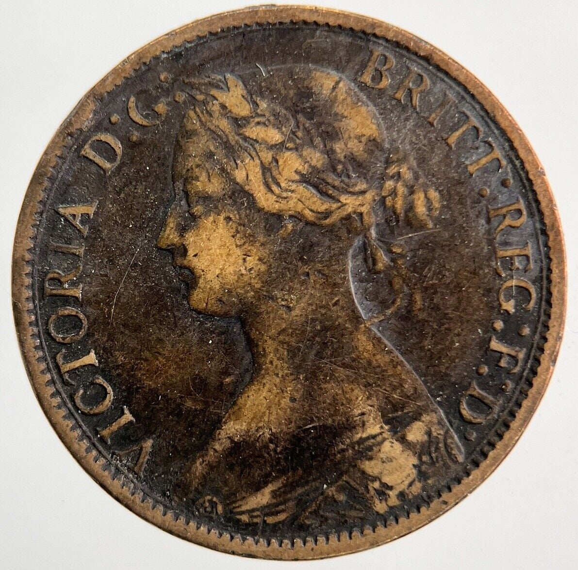 1860 Victoria Farthing Coin | Fine Collectable Grade