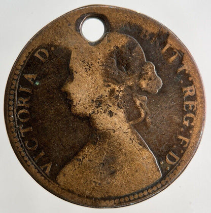 1860 Victoria Half-Penny Coin | Collectable Grade