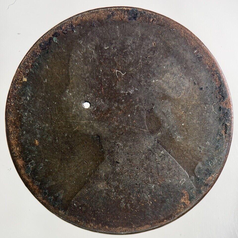 1860 Victoria One Penny Coin | Worn Grade