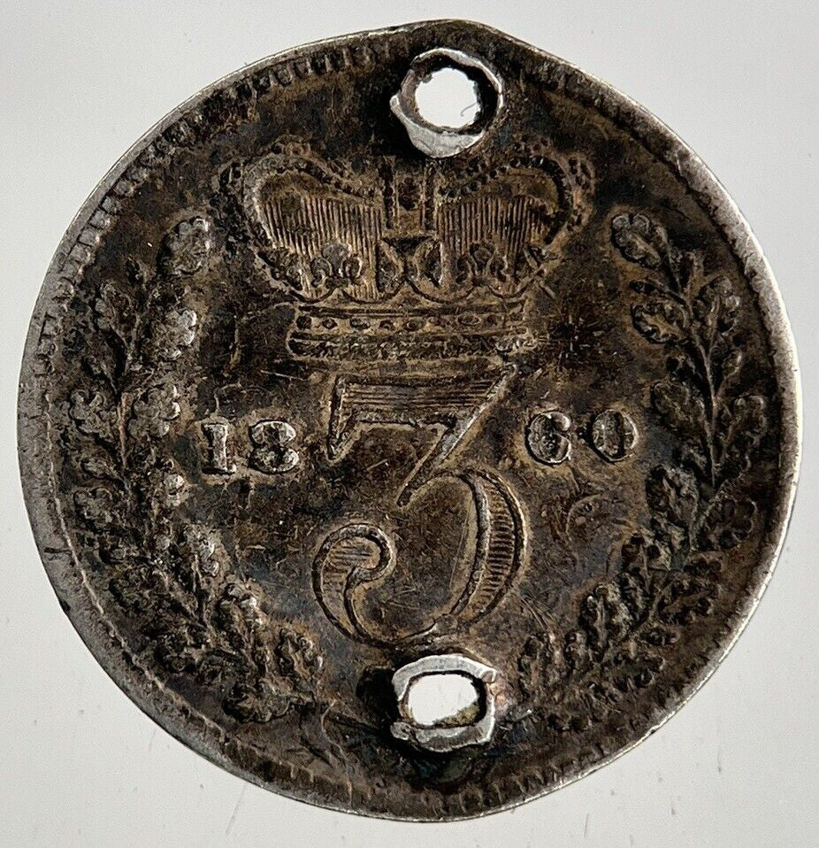 1860 Victoria Threepence Silver Coin | Fine Collectable Grade