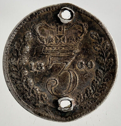 1860 Victoria Threepence Silver Coin | Fine Collectable Grade