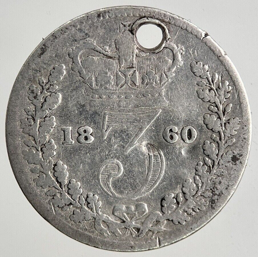 1860 Victoria Threepence Silver Coin | Collectable Grade