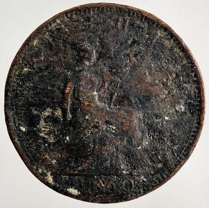 1860 Victoria Farthing Coin | Fair Grade