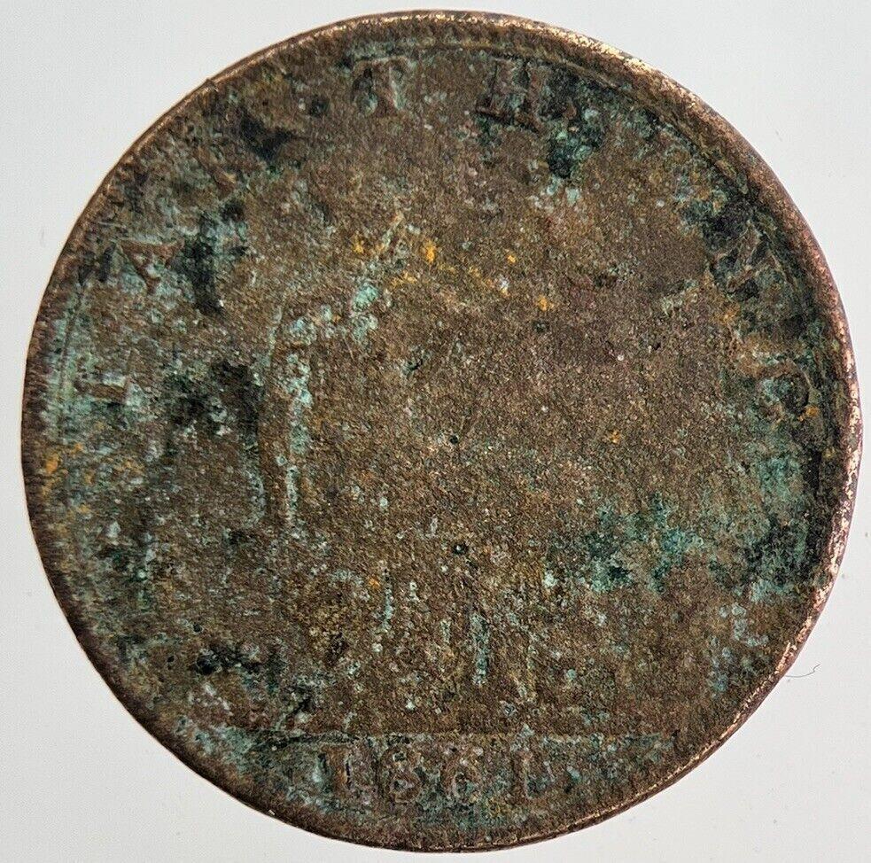 1861 Victoria Farthing Coin | Fair Grade | a6173