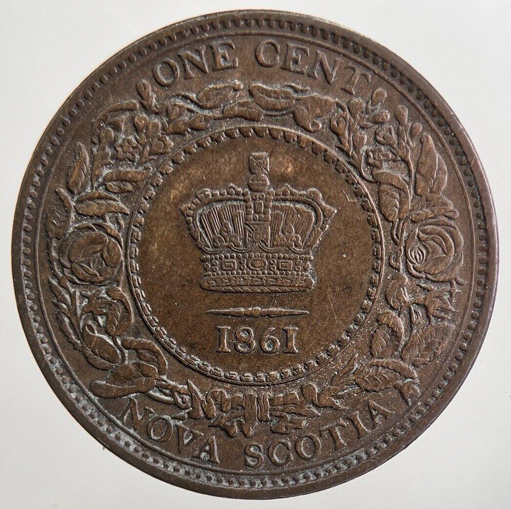 1861 Canada Nova Scotia 1 Cent Coin | Very High Grade | a5648
