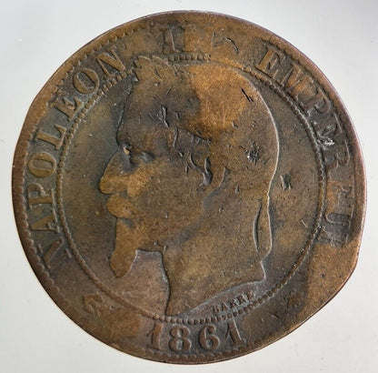 1861 France 5 Cinq Centimes Coin | Collectable Grade