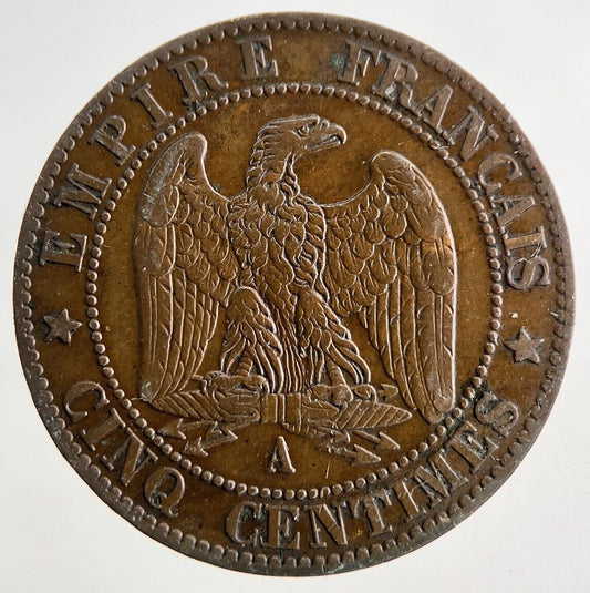 1861 France 5 Centimes Coin | Very High Grade