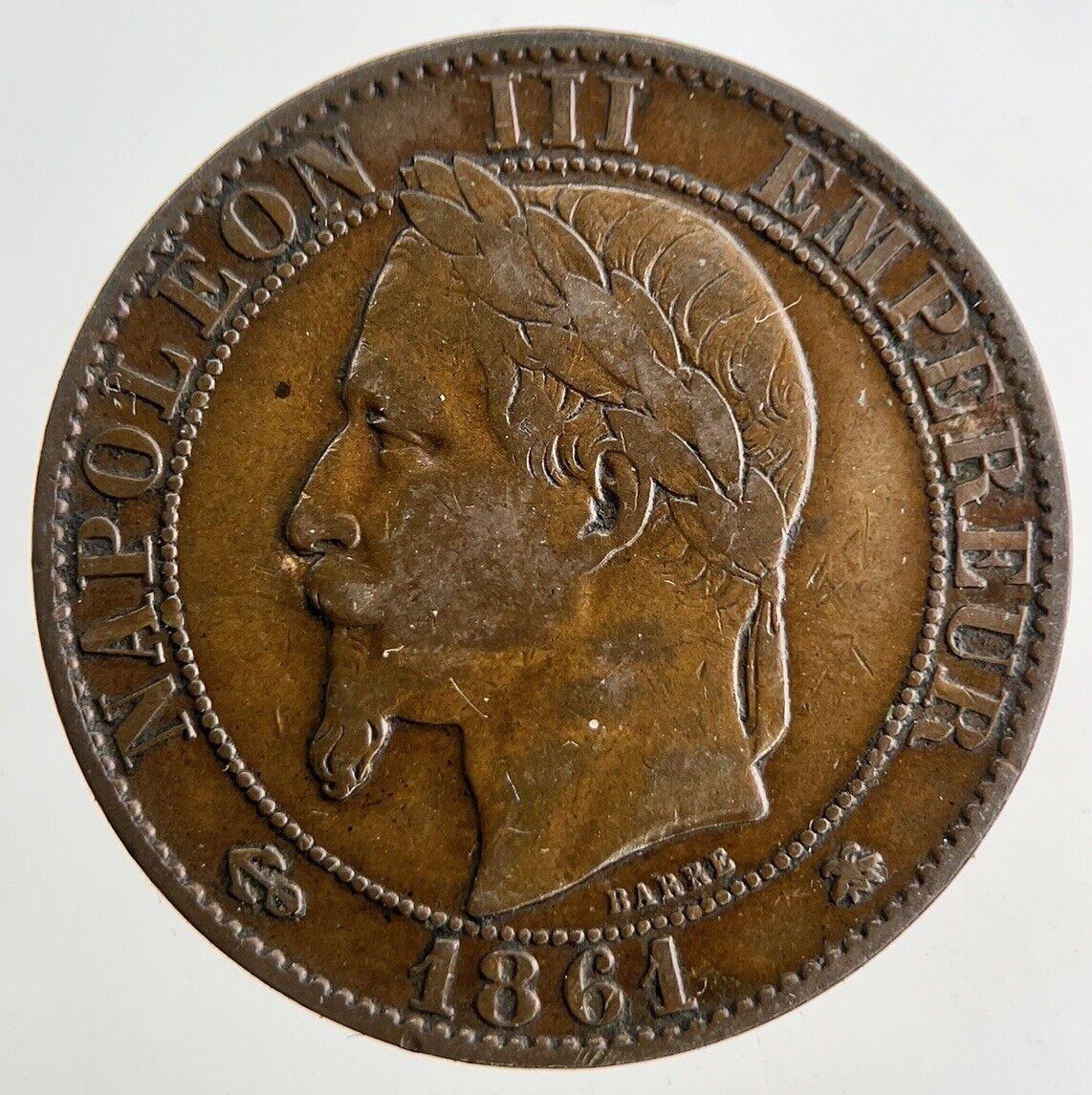 1861 France 5 Centimes Coin | Very High Grade