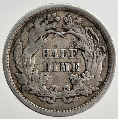 1861 US USA Liberty Seated Half Dime Silver Coin | Very High Grade | a8276
