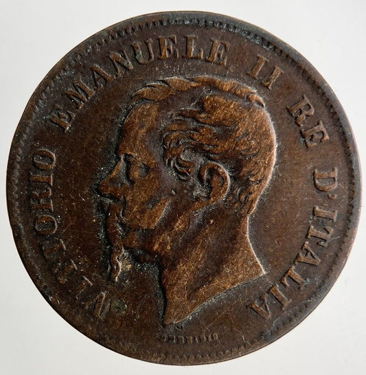 1861 Italy 5 Centesimi Coin | Fine Collectable Grade
