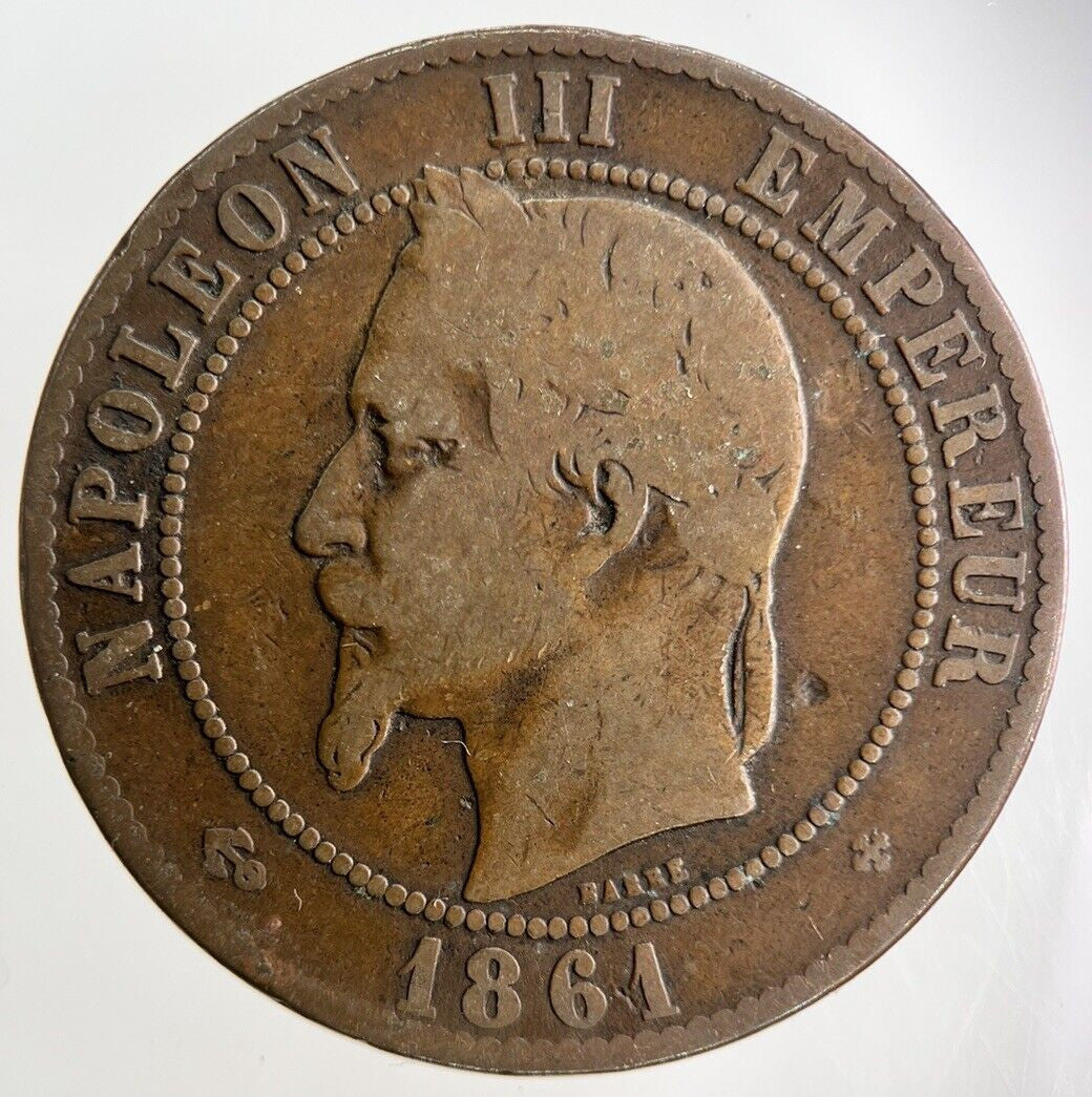 1861 France 10 Centimes Coin | Collectable Grade