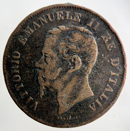 1861 Italy 5 Centesimi Coin | Fine Collectable Grade