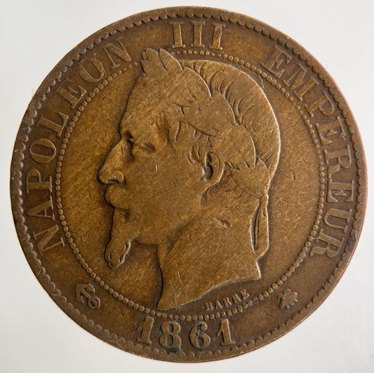 1861 France 5 Centimes Coin | Collectable Grade
