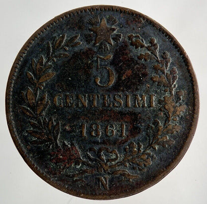 1861 Italy 5 Centesimi Coin | Collectable Grade