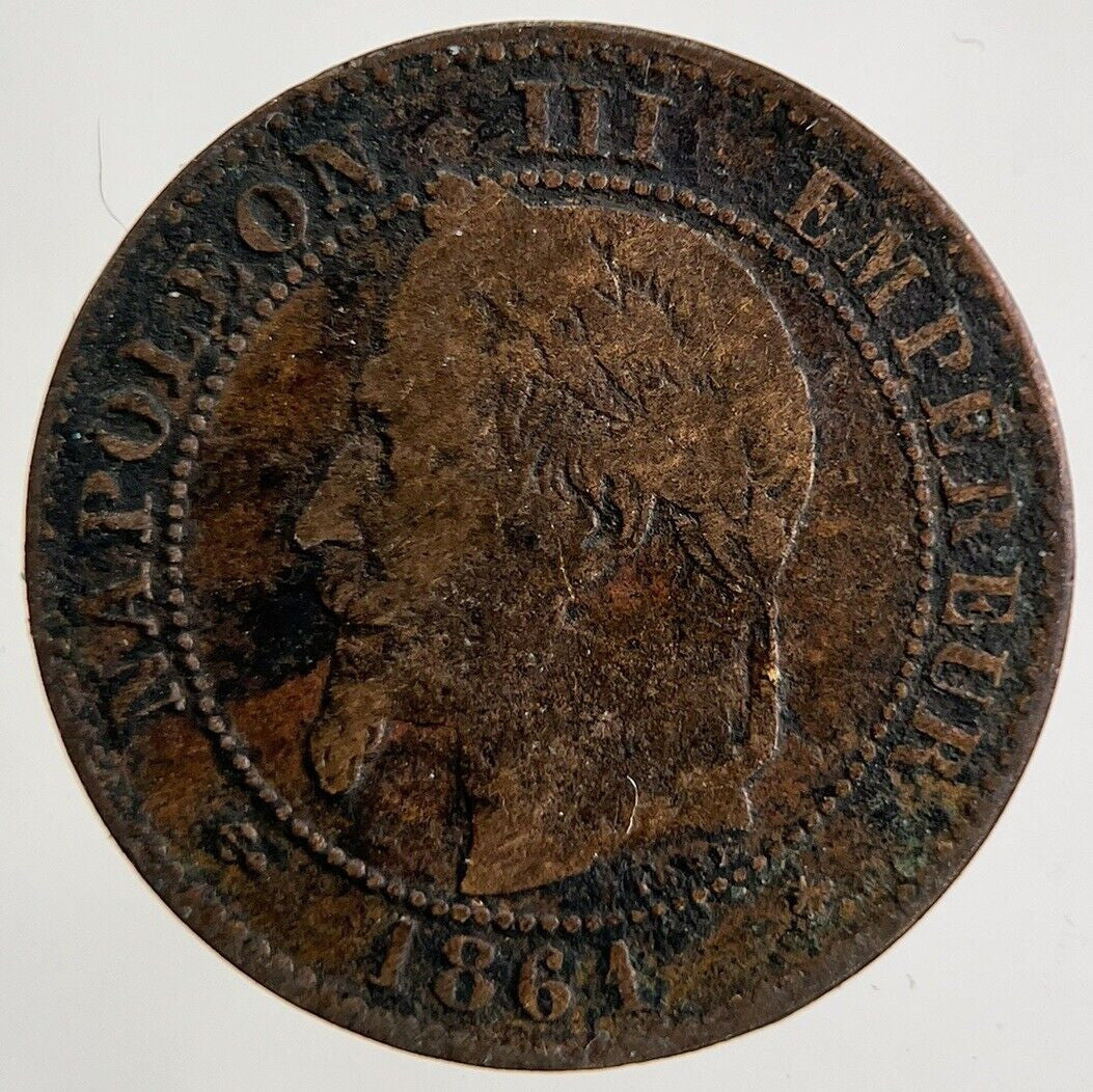 1861 France 2 Centimes Coin | Collectable Grade