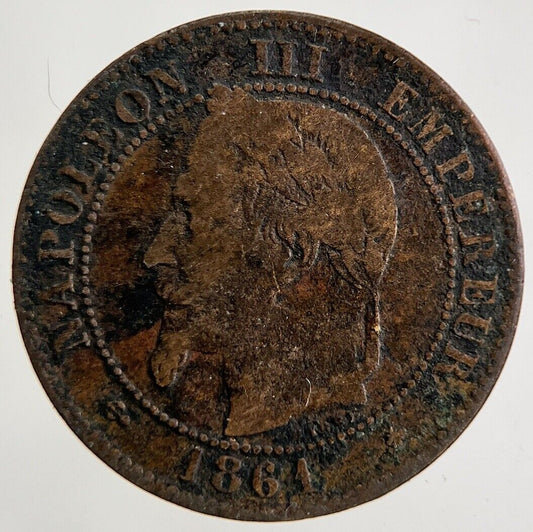 1861 France 2 Centimes Coin | Collectable Grade