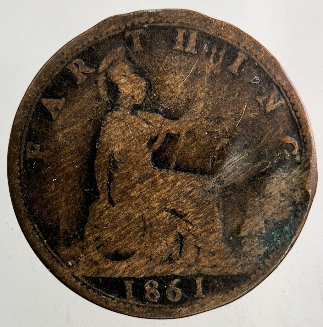 1861 Victoria Farthing Coin | Collectable Grade