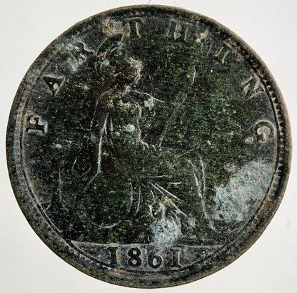1861 Victoria Farthing Coin | Collectable Grade