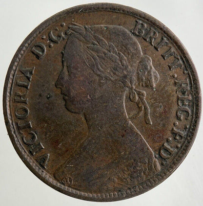 1861 Victoria Farthing Coin | Fine Collectable Grade