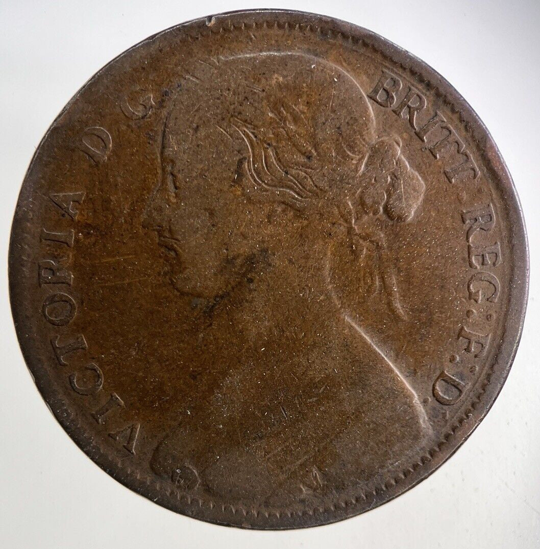 1861 Victoria One Penny Coin | Collectable Grade