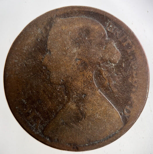 1861 Victoria One Penny Coin | Collectable Grade