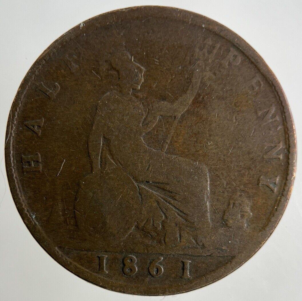 1861 Victoria Half-Penny Coin | Collectable Grade