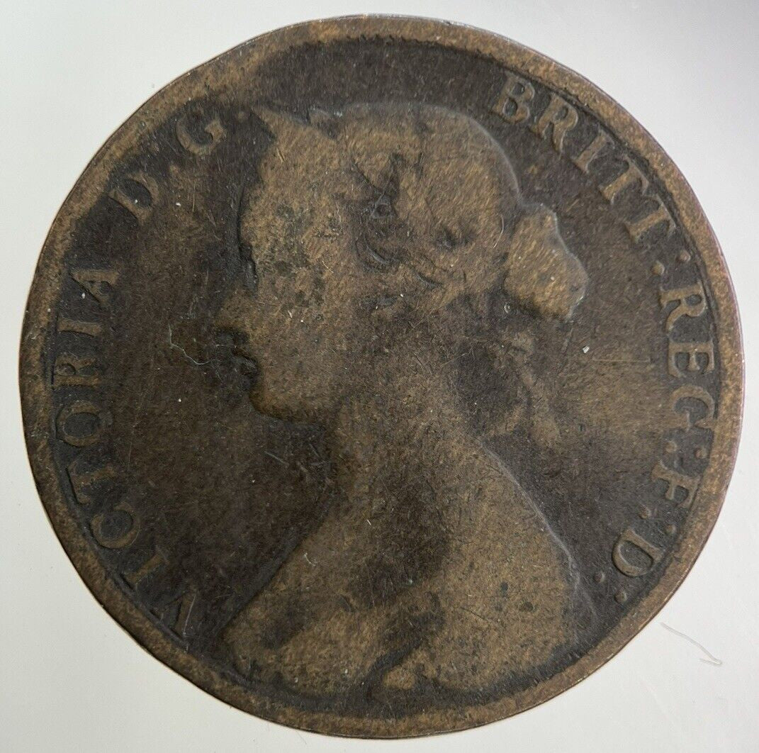 1861 Victoria Half-Penny Coin | Collectable Grade