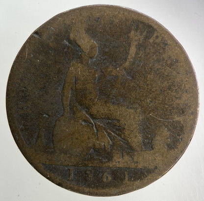 1861 Victoria Half-Penny Coin | Collectable Grade