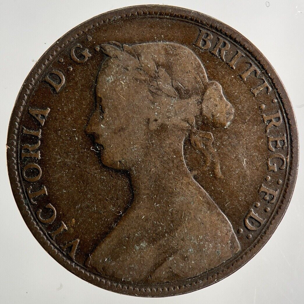 1861 Victoria Half-Penny Coin | Collectable Grade