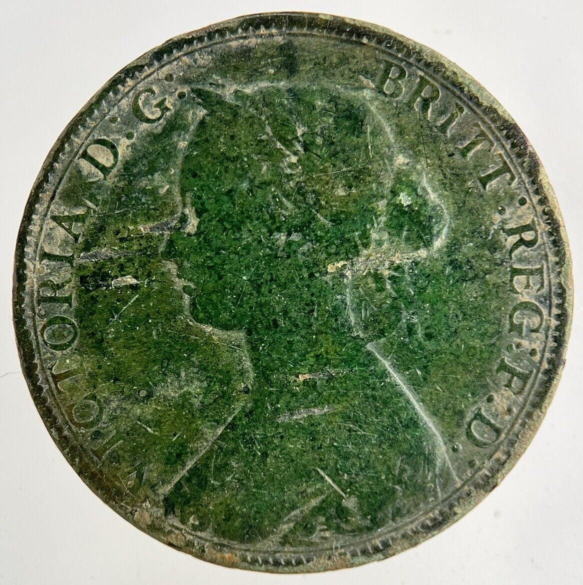 1861 Victoria Half-Penny Coin | Collectable Grade