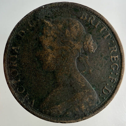 1861 Victoria Half-Penny Coin | Collectable Grade