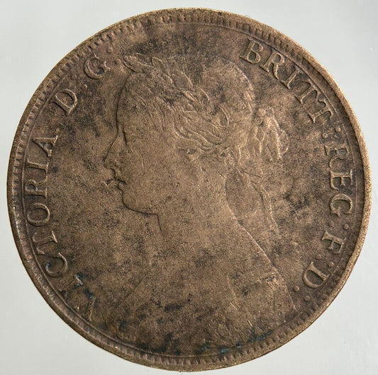 1861 Victoria Half-Penny Coin | Collectable Grade