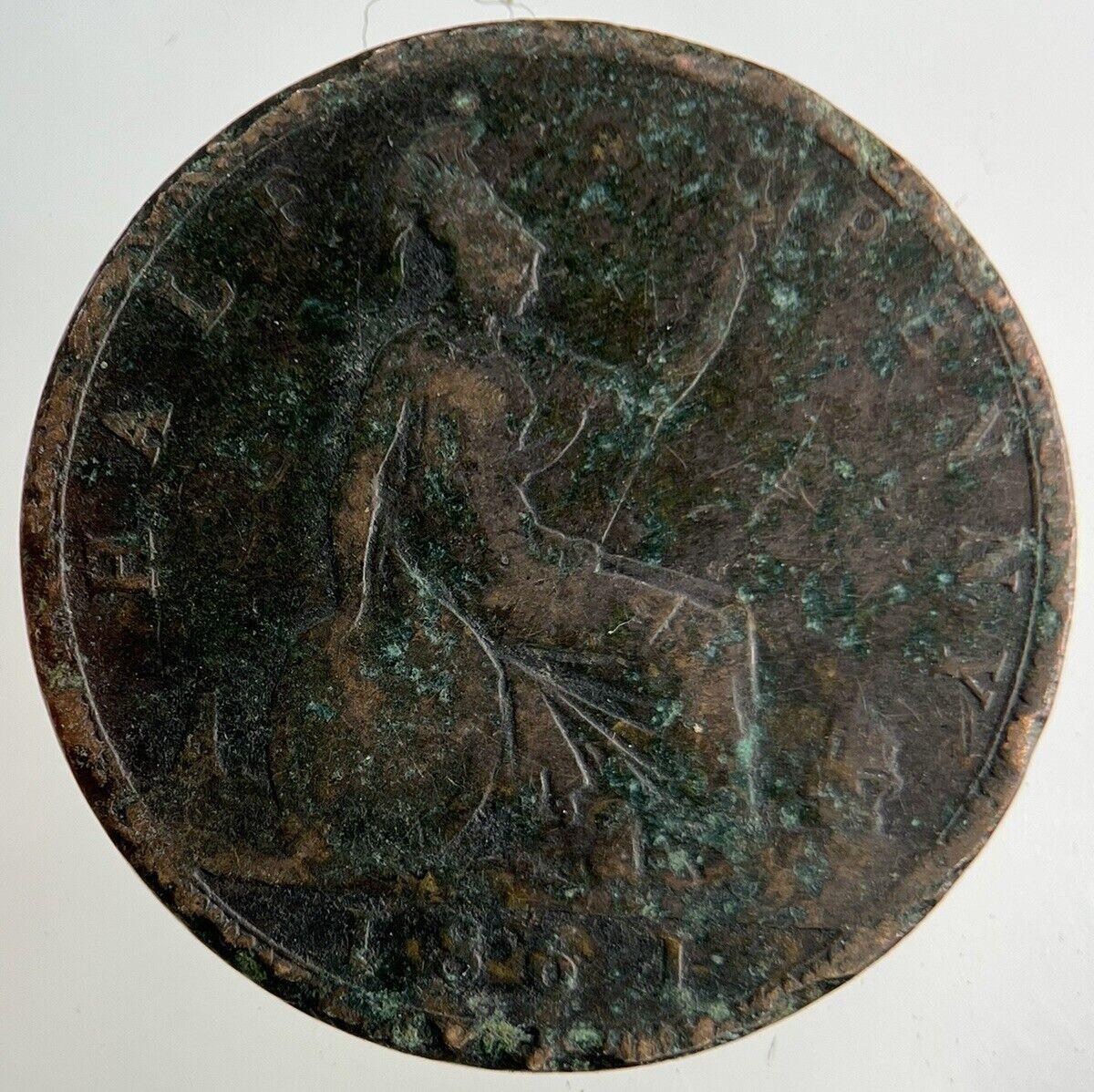 1861 Victoria Half-Penny Coin | Collectable Grade