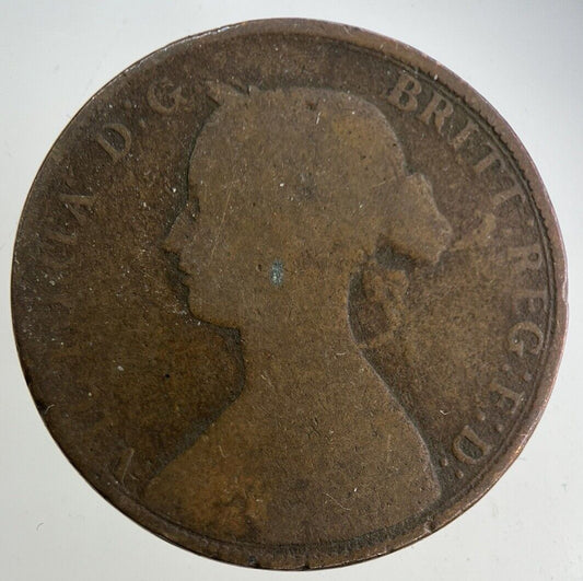 1861 Victoria Half-Penny Coin | Collectable Grade