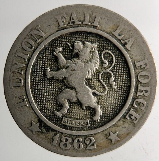 1862 Belgium 10 Centimes Coin | Collectable Grade
