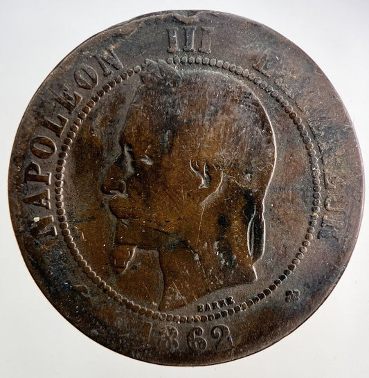 1862 France 10 Centimes Coin | Collectable Grade