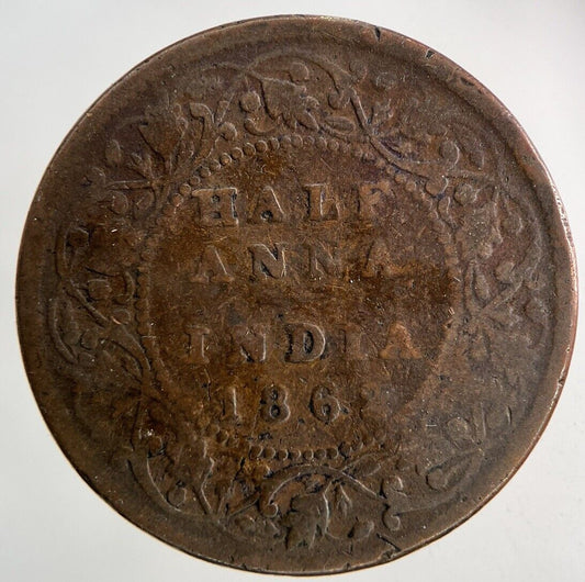 1862 India Half Anna Coin | Collectable Grade