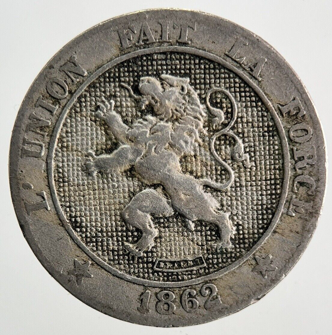 1862 Belgium 5 Centimes Coin | Fine Collectable Grade