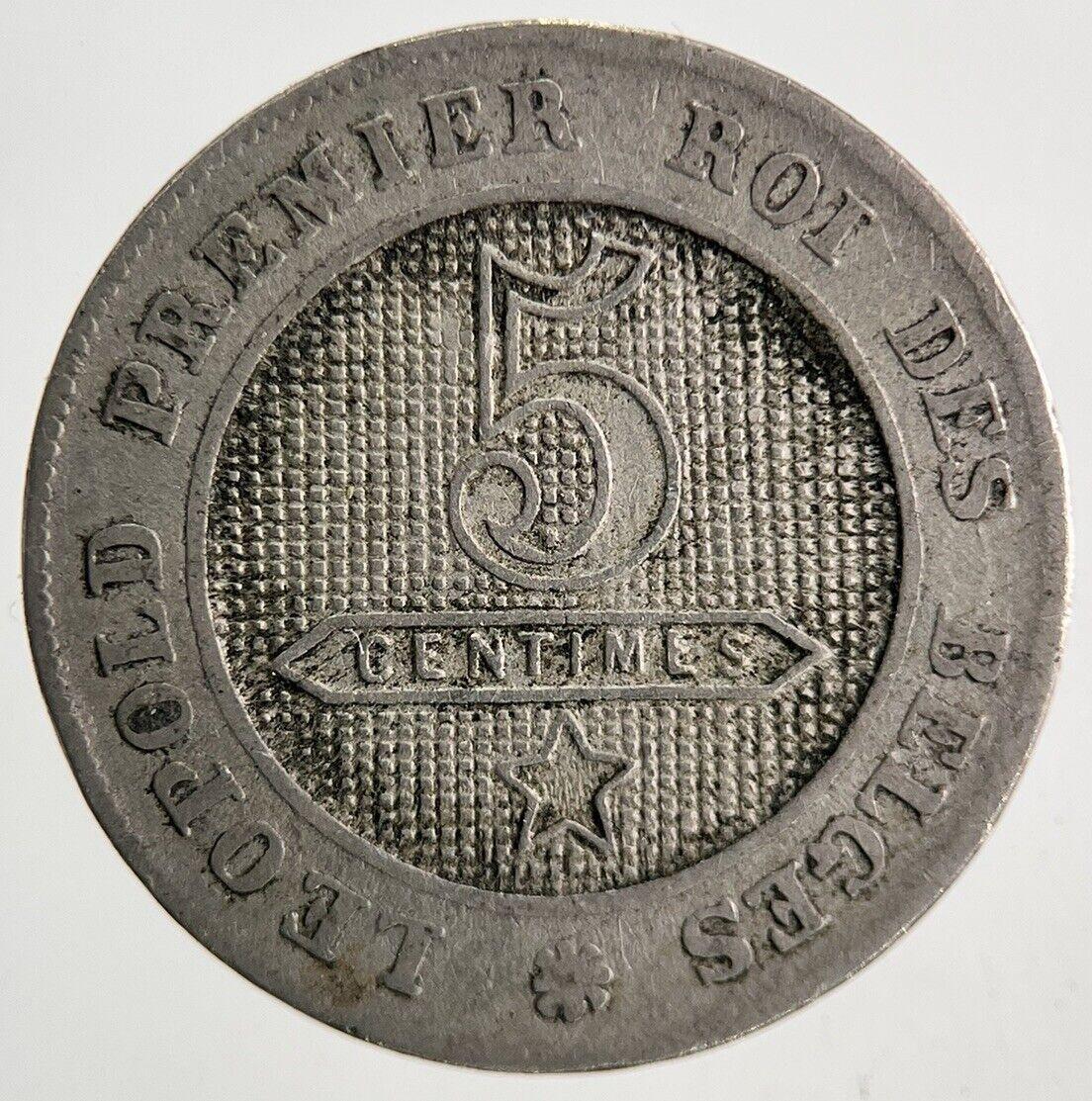 1862 Belgium 5 Centimes Coin | Fine Collectable Grade