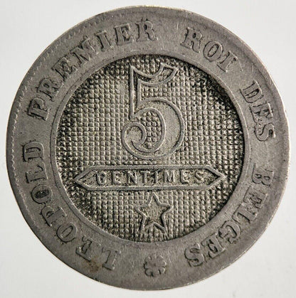 1862 Belgium 5 Centimes Coin | Fine Collectable Grade