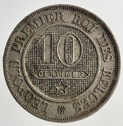 1862 Belgium 10 Centimes Coin | Fine Collectable Grade