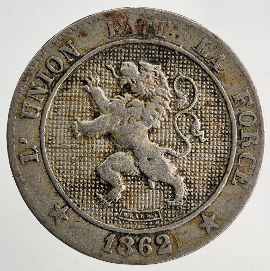 1862 Belgium 5 Centimes Coin | Fine Collectable Grade