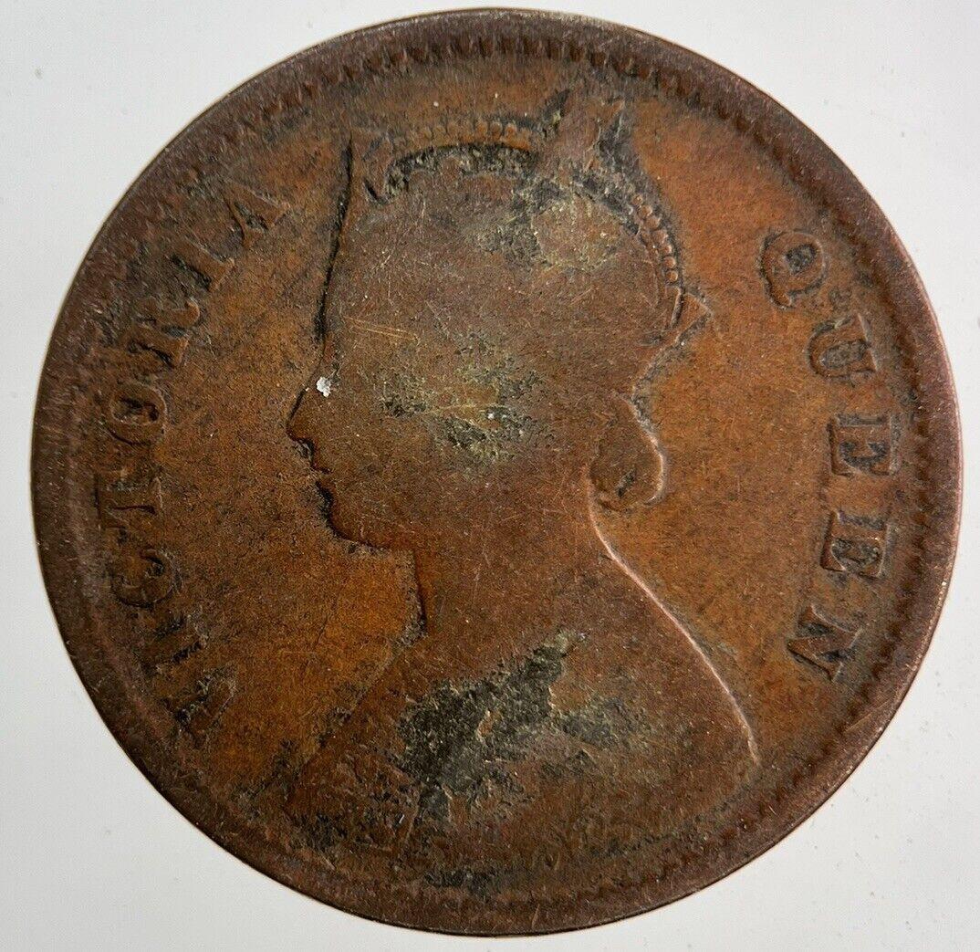 1862 India 1/4 Quarter Anna Coin | Collectable Grade