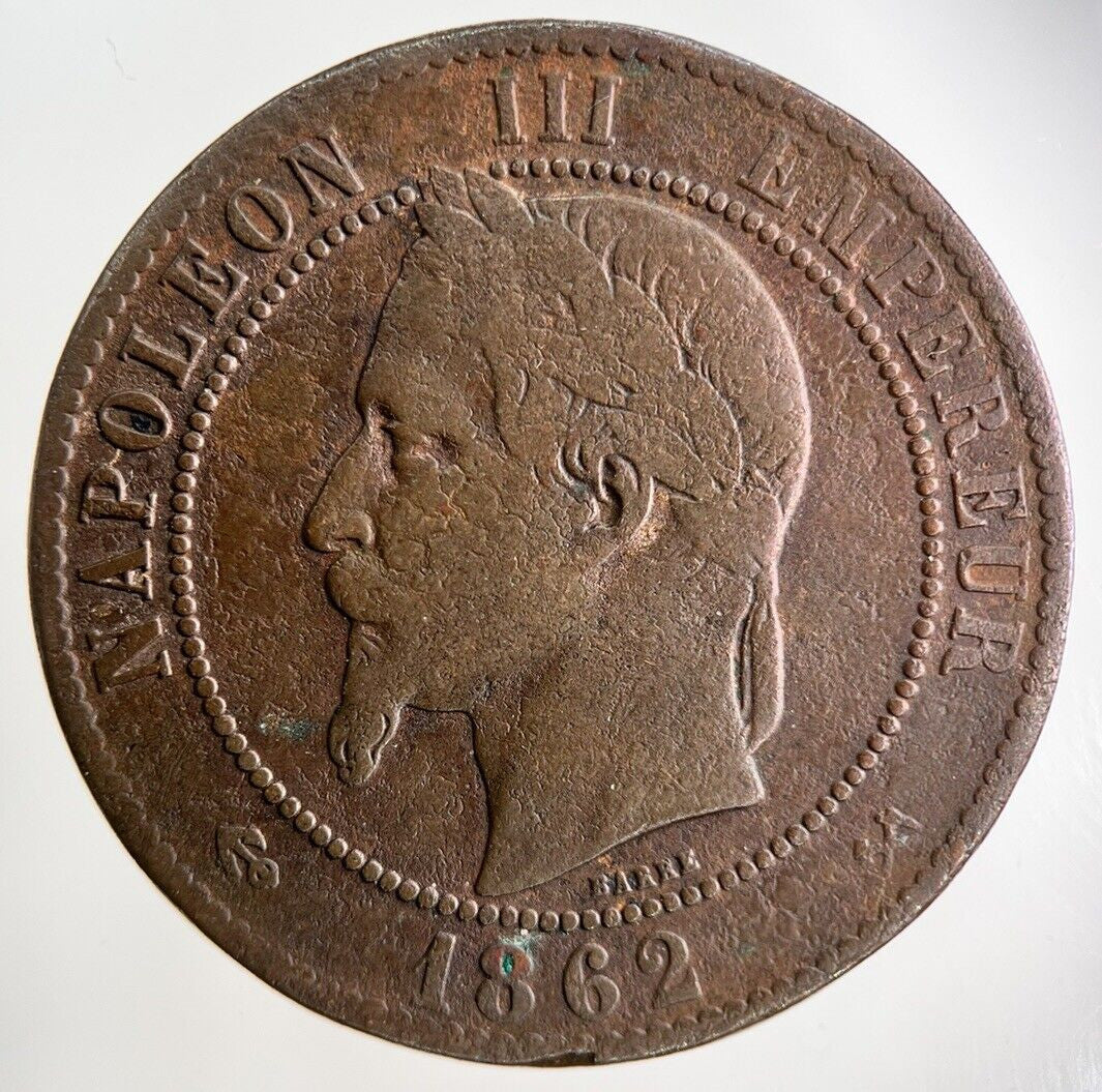 1862 France 10 Centimes Coin | Collectable Grade